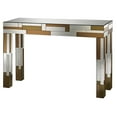 thumbnail image 1 of Sterling Heavy Metal Mirrored Console Table in Copper, 1 of 1