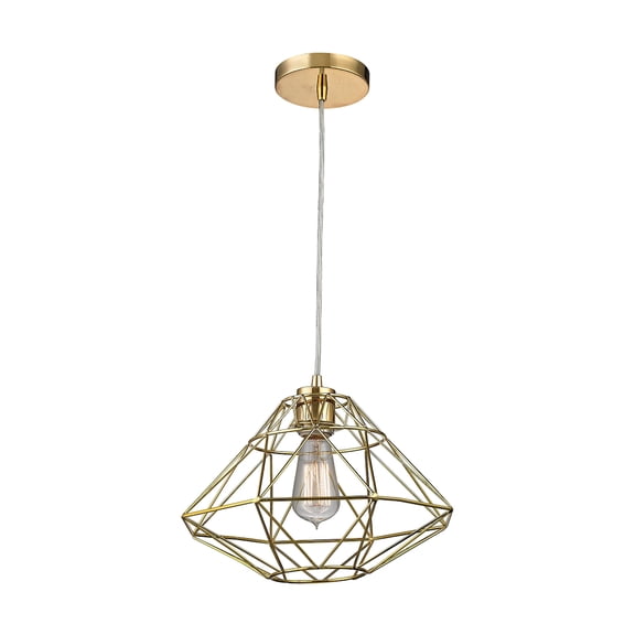 Sterling Industries-D2963-Paradigm - One Light Pendant  Gold Finish