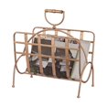 thumbnail image 1 of Sterling Industries Strapped Rose Gold Magazine Rack, 1 of 1