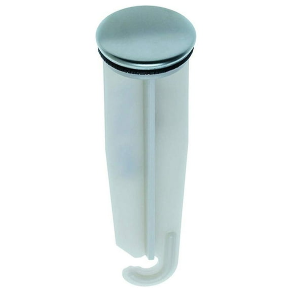 Kohler Pop-Up Stopper Bathroom Sink Drain With O-Ring - Plastic, Silver - 7 Piece Set