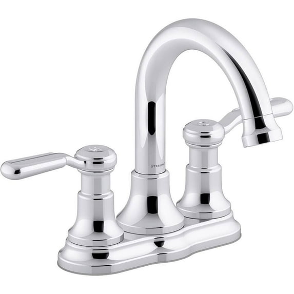 Sterling Kohler Ludington Centerset Bathroom Sink Faucet 27373-4N-CP