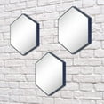 thumbnail image 1 of Sterling & Noble 3-Piece Honeycomb Mirror Set, Navy, 1 of 5