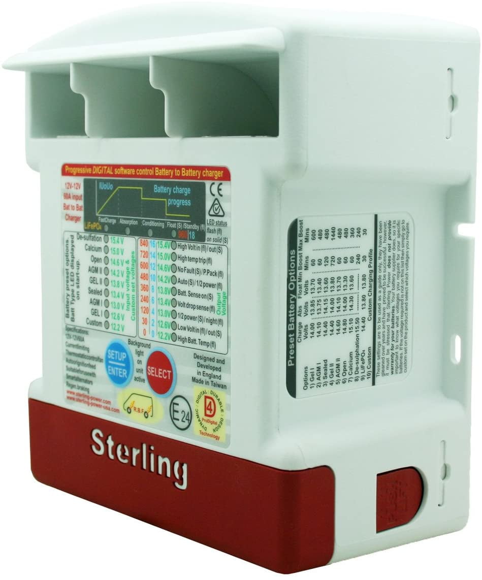 Sterling Power BB1260 - Pro Batt Ultra Battery to Battery Charger 12V-12V 60A DC