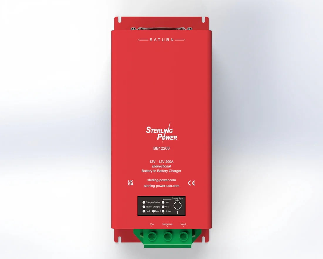Sterling Power Battery to Battery Charger 12V input to 12V output 200 amp DC powered charger