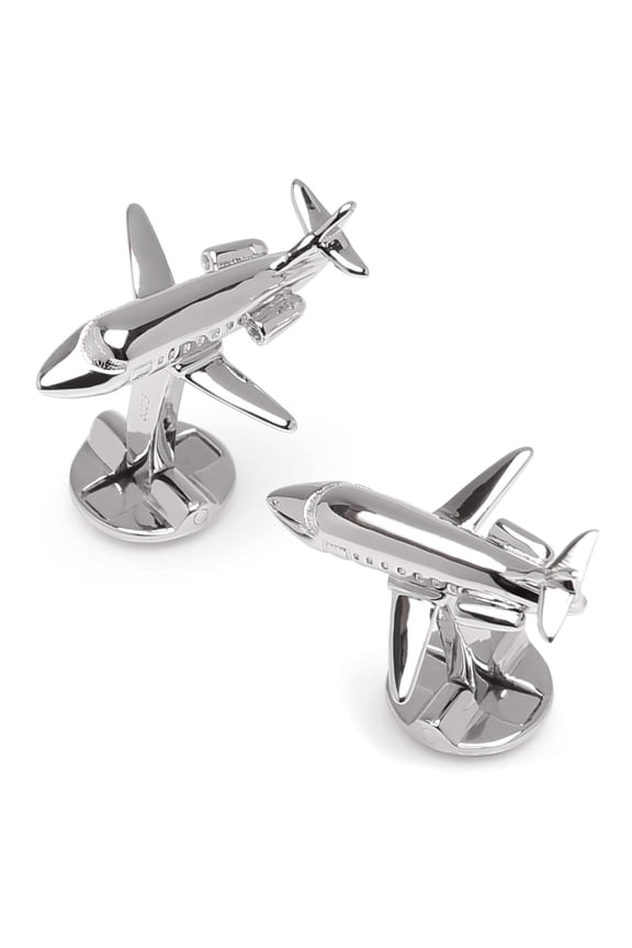 Sterling Private Jet Cufflinks