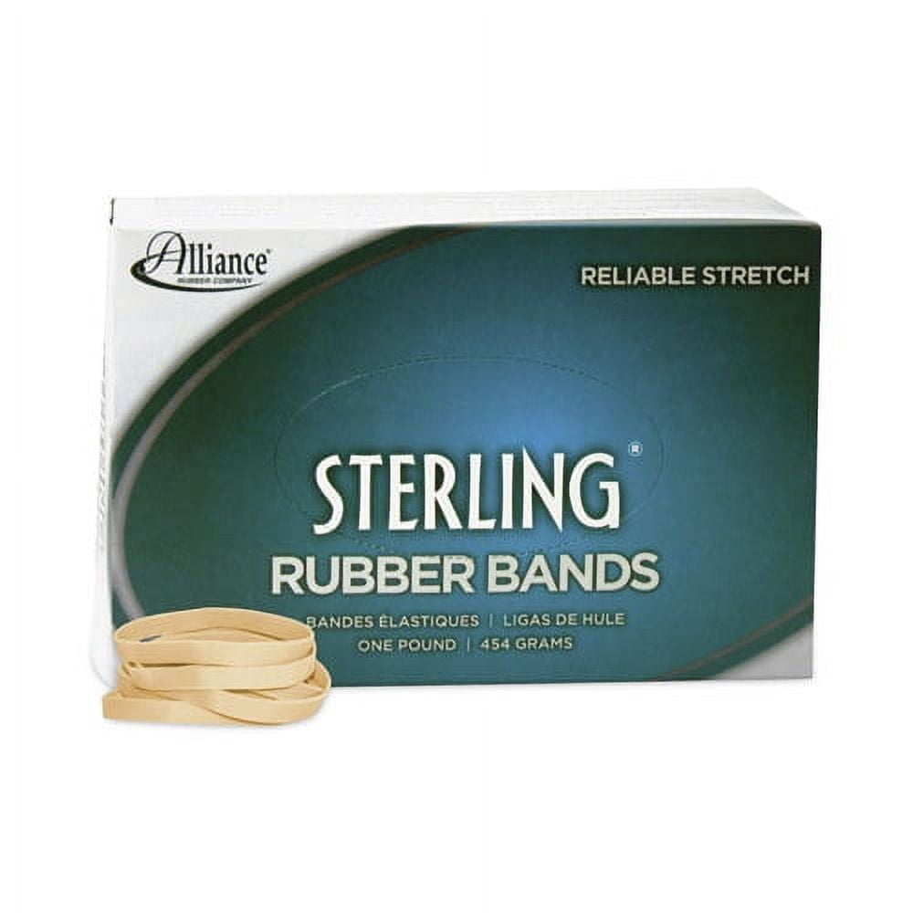Sterling Rubber Bands, Size 62, 0.03" Gauge, Crepe, 1 Lb Box, 600/box | Bundle of 2 Boxes