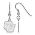thumbnail image 1 of Sterling S. Rh-p LogoArt University of Colorado Small Dangle Earrings; for Adults and Teens; for Women and Men, 1 of 2