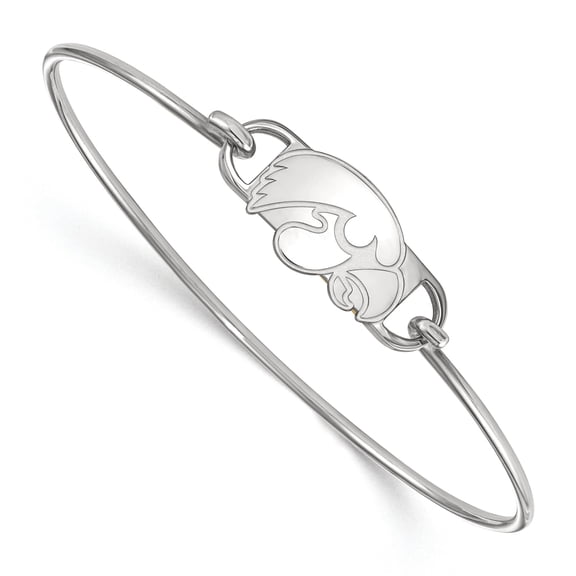 Women's Iowa Hawkeyes Sterling Silver Wire Bangle