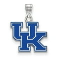 thumbnail image 1 of Sterling S. Rh-p LogoArt University of Kentucky Small Enamel Pendant; for Adults and Teens; for Women and Men, 1 of 2
