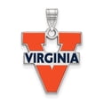 thumbnail image 1 of Sterling S. Rh-p LogoArt University of Virginia Large Enamel Pendant; for Adults and Teens; for Women and Men, 1 of 2