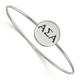 thumbnail image 1 of Sterling S. Rh-plated LogoArt Alpha Sigma Alpha Enameled Slip-on Bangle Q-SS025ASI-7, 1 of 2