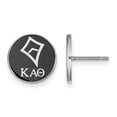 thumbnail image 1 of Sterling S. Rh-plated LogoArt Kappa Alpha Theta Enameled Post Earrings; for Adults and Teens; for Women and Men, 1 of 2