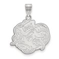thumbnail image 1 of Sterling S. Rh-plated LogoArt University of North Carolina Large Pendant; for Adults and Teens; for Women and Men, 1 of 2