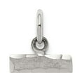 thumbnail image 1 of Sterling SIlver Rhodium-plated Small Diamond-cut #Top Charm, 1 of 2