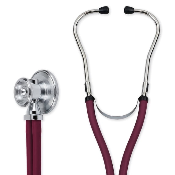 Sterling Series Sprague Rappaport-Type Stethoscope, Burgundy, Boxed