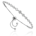 thumbnail image 1 of 925 Sterling Silver Cubic Zirconia CZ Adjustable Wrap Bracelet, 1 of 3