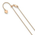 thumbnail image 1 of Sterling Silver 1.0mm Rose Gold-Flashed Adjustable Spiga Chain Necklace - 2.5 Grams - 22 Inch, 1 of 2