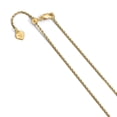 thumbnail image 1 of Sterling Silver 1.2 mm Gold-plated Adjustable Rope Chain, 1 of 3
