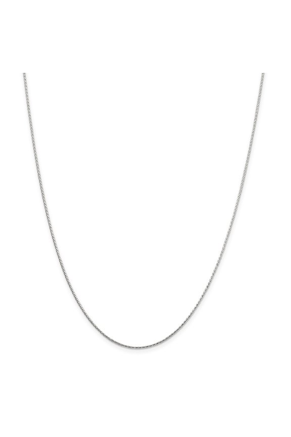 Sterling Silver 1.25mm Diamond-cut Round Spiga Chain