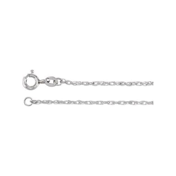 Sterling Silver 1.25mm Rope 16" Chain