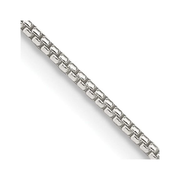 Sterling Silver 1.25mm Round Box Chain