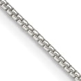 thumbnail image 1 of Sterling Silver 1.25mm Round Box Chain With 2In Ext. (18 X 1.25) Made In Italy qhx024e-18, 1 of 5