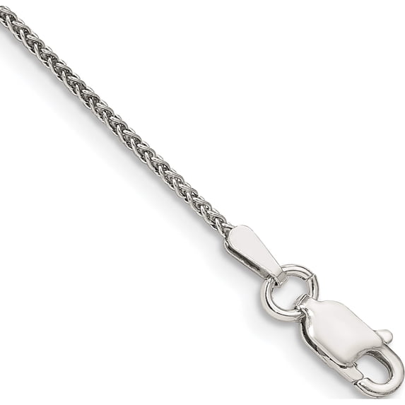 Sterling Silver 1.25mm Round Spiga Chain (7 X 1.25) Made In Italy qsp030-7