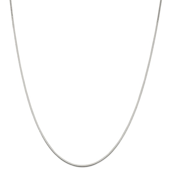 Sterling Silver 1.25mm Square Snake Chain