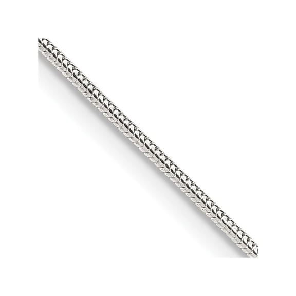 Finest Gold Sterling Silver 1.2 mm Round Snake Chain