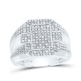 thumbnail image 1 of Sterling Silver 1/3 Cttw Diamond Men's Ring, Men Size: 8-12, 1 of 1