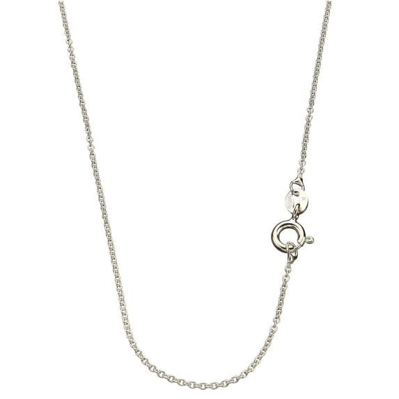 Sterling Silver 1.3mm Fine Cable Nickel Free Chain Necklace Italy 18 Inch