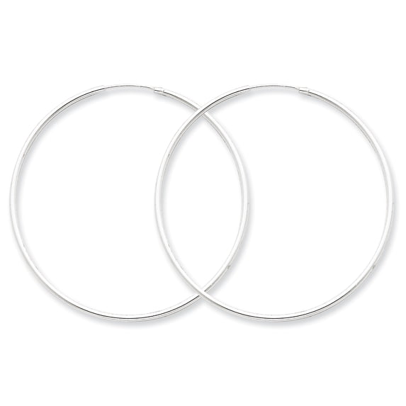 Sterling Silver 1.3mm Hoop Earrings Sterling Silver Earrings