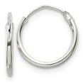 thumbnail image 1 of Sterling Silver 1.3mm Hoop Earrings, 1 of 3
