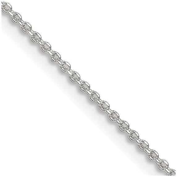 Sterling Silver 1.4 mm Diamond-Cut Forzantina 26 in. Cable Chain