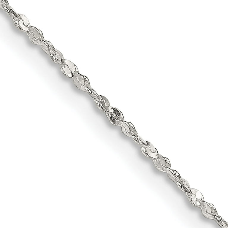 Sterling Silver Twisted Serpentine Chain (20 X Made In
