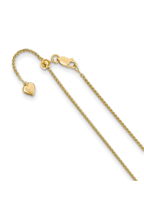 Silver 1.5 mm Gold Adjustable Spiga Chain