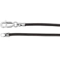 thumbnail image 1 of Sterling Silver 1.5mm Black Rubber Cord 20" Necklace, 1 of 2