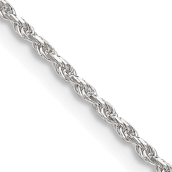 Sterling Silver 1.5mm Diamond-Cut Rope Chain (16 X 1.5) Made In Italy qdc020-16