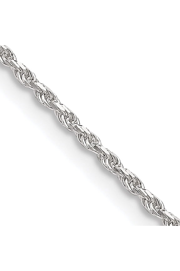 Sterling Silver 1.5mm Diamond-Cut Rope Chain (28 X 1.5) Made In Italy qdc020-28