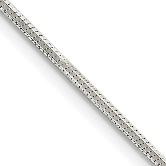 Sterling Silver 1.5mm Octagonal Snake Chain (30 X 1.5) Made In Italy qos040-30