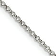 thumbnail image 1 of Sterling Silver 1.5mm Rolo Chain (20 X 1.5) Made In Italy qfc103-20, 1 of 5