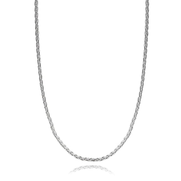 Sterling Silver 1.5mm SPIGA Wheat Chain Necklace - 045 Italy 16-30 NEW 925