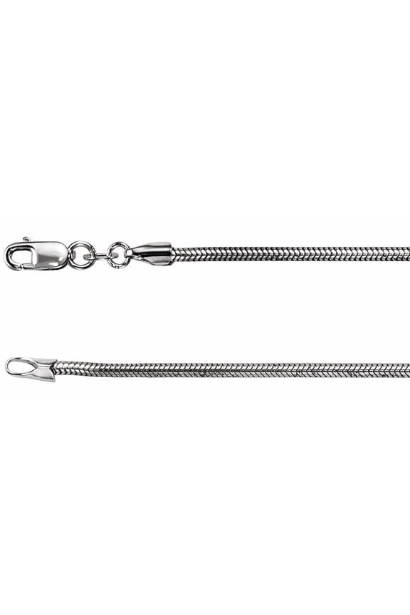 Sterling Silver 1.5mm Solid Snake Chain Necklace Fine Jewelry for Women Gifts for Her, 20"