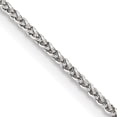 thumbnail image 1 of Sterling Silver 1.5mm Wtih 2 Inch Ext. Round Spiga Chain (18 X 1.5) Made In Italy qsp035e-18, 1 of 5