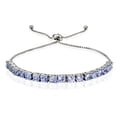 thumbnail image 1 of Sterling Silver 1.60ct Tanzanite Adjustable Bracelet, 1 of 3