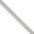thumbnail image 1 of Sterling Silver 1.65mm Octagonal Snake Chain (20 X 1.65) Made In Italy qos050-20, 1 of 5