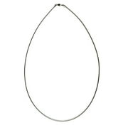 JOYFUL CREATIONS Sterling Silver 1.6mm Round Omega Nickel Free Chain Necklace Italy, 18"