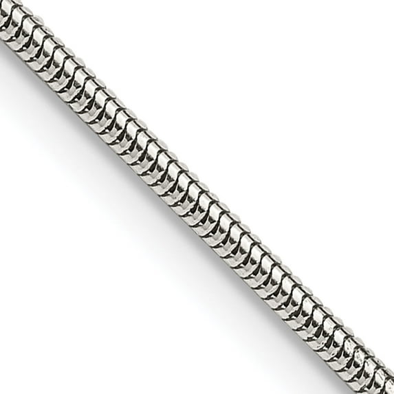 Sterling Silver 1.6mm Round Snake Chain (22 X 1.6) Made In Italy qsnl050-22