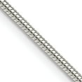 thumbnail image 1 of Sterling Silver 1.75mm Snake Chain (20 X 1.75) Made In India qsn050-20, 1 of 5