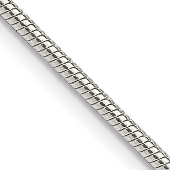 Sterling Silver 1.75mm Snake Chain (22 X 1.75) Made In India qsn050-22